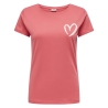 T-shirt Rose Vif Femme JDY Smoke