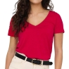 T-Shirt Rouge/Doré Femme JDY Dalila
