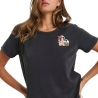T-shirt Noir Femme Roxy Oceanwave