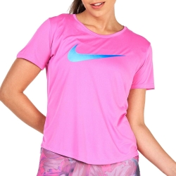 T-shirt Rose Femme Nike One Df Swsh