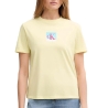 T-shirt Jaune Femme Calvin Klein Jeans Ss Classic