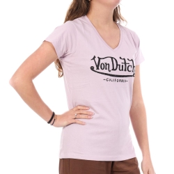 T-Shirt Mauve Femme Von Dutch LLI