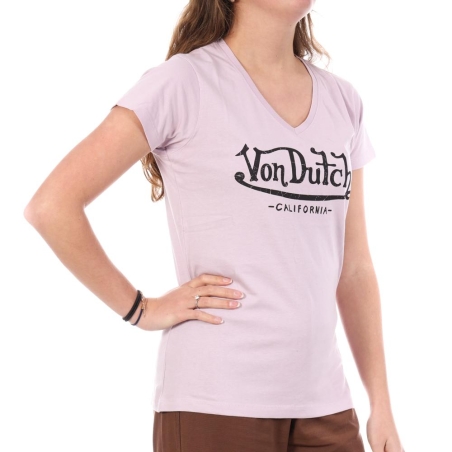 T-Shirt Mauve Femme Von Dutch LLI