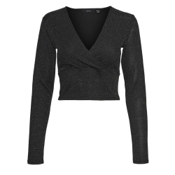 T-Shirt Manches Longues Noir Femme Vero Moda Kanva