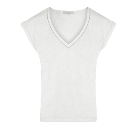 T-Shirt Blanc Femme Morgan Fantaisie