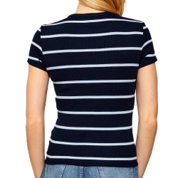 T-shirt Marinière Marine Femme Tommy Jeans Slim Essential