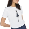 T-Shirt Blanc Femme JDY Michigan Life