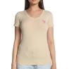 T-shirt Beige Femme Guess Mini Triangle