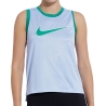 Débardeur Bleu/Vert Femme Nike Swoosh Run Tank