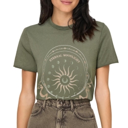 T-shirt Kaki Femme Only Lucy