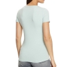 T-shirt Turquoise Femme Guess Mini Triangle