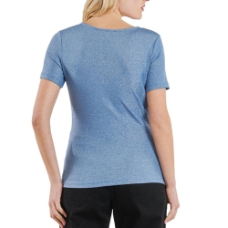 T-shirt Bleu Femme Morgan Diwi