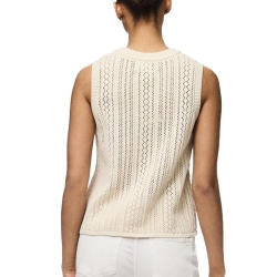 Débardeur Beige Femme Pieces Nuka