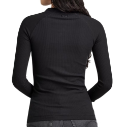 T-shirt Manches Longues Noir G-Star Femme D23343