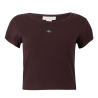 T-Shirt Marron Femme Calvin Klein Label 2x2