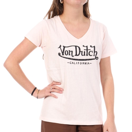 T-Shirt Rose Clair Femme Von Dutch LRO