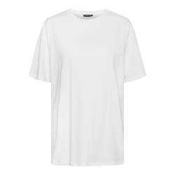 T-Shirt Blanc Femme Pieces Kitty