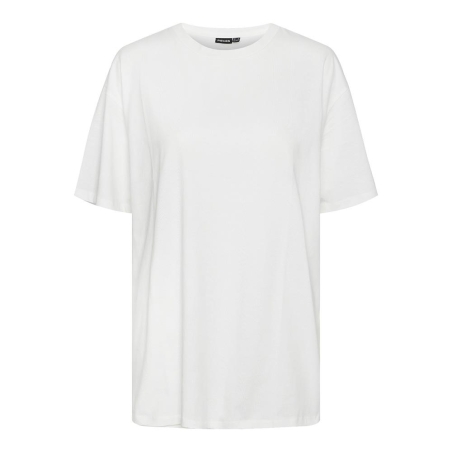T-Shirt Blanc Femme Pieces Kitty