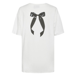 T-Shirt Blanc Femme Pieces Kitty