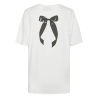 T-Shirt Blanc Femme Pieces Kitty