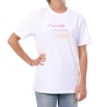 T-shirt Blanc Femme Vans Stamp Logo Ss Tee