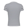 T-shirt Marinière Blanc Femme Tommy Jeans Slim Essential
