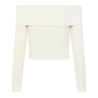 T-Shirt Manches Longues Blanc Femme Pieces Lenda