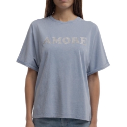 T-Shirt Bleu Femme Teddy Smith Glitter