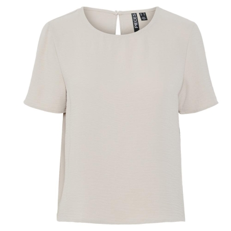 T-Shirt Beige Femme Pieces Pcanna