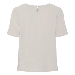 T-Shirt Beige Femme Pieces Pcanna