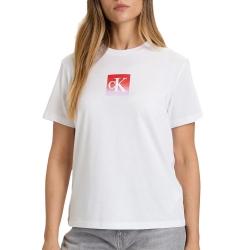 T-Shirt Blanc Femme Calvin Klein Jeans Classic Boxed