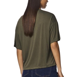T-Shirt Kaki Femme Pieces Nora