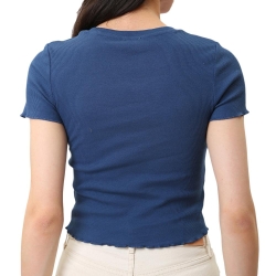 T-shirt Marine Femme Pepe Jeans Cara