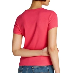 T-Shirt Rose Femme Tommy Hilfiger DW0DW17383