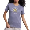 T-shirt Mauve Femme Converse Floral