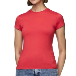 T-Shirt Rouge Femme Pieces Fylla