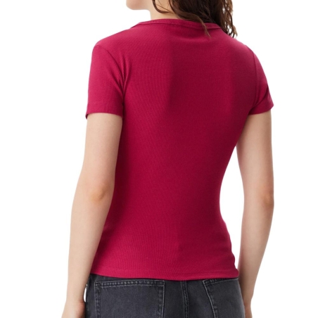 T-Shirt Rose Fushia Femme Tommy Hilfiger Essential