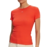 T-Shirt Orange Femme Tommy Hilfiger DW0DW17383