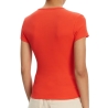 T-Shirt Orange Femme Tommy Hilfiger DW0DW17383