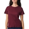 T-Shirt Bordeaux Femme Pieces Marie