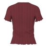 T-Shirt Bordeaux Femme Pieces Marie