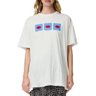 T-Shirt Blanc Femme Pieces Jonlyn