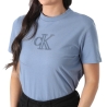 T-Shirt Bleu Clair Femme Calvin Klein Jeans Classic