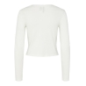 T-Shirt Manches Longues Blanc Femme Pieces Minna