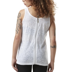 Débardeur Blanc Femme Von Dutch Zip