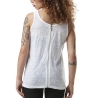 Débardeur Blanc Femme Von Dutch Zip
