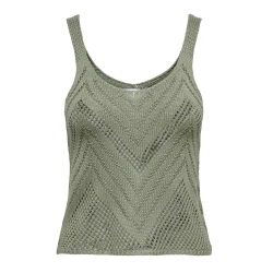 Débardeur Vert Beige Femme JDY Sun