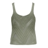Débardeur Vert Beige Femme JDY Sun