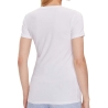 T-shirt Blanc Femme Guess Mini Triangle