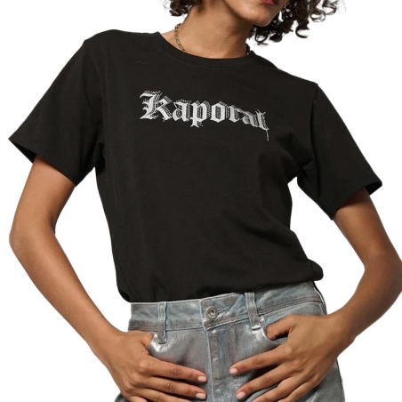 T-shirt Noir Femme Kaporal Sotic